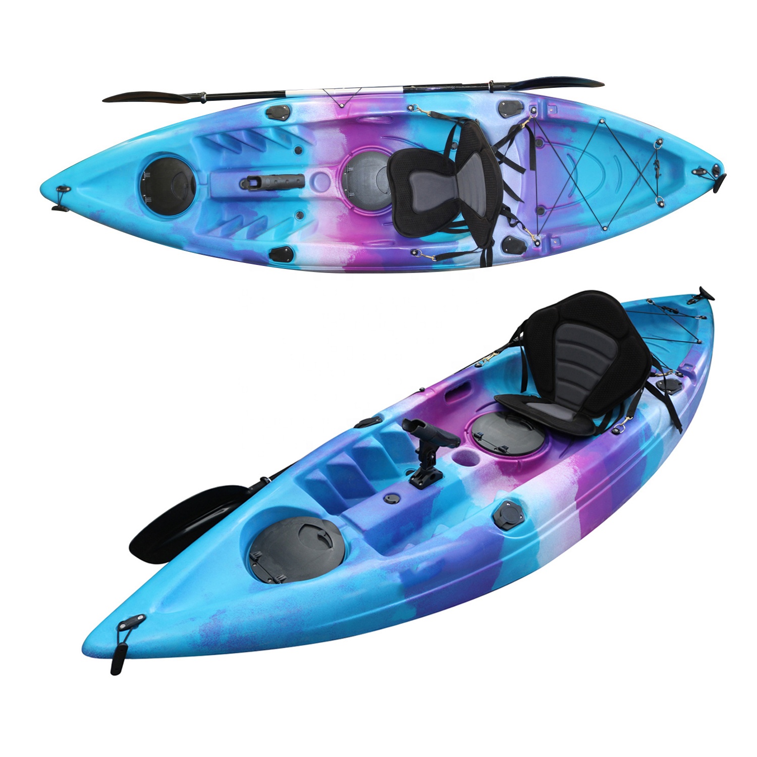 Kajak plastikowy jednoosobowy  – Fishing Kayak Sit On Top recenzja i cena